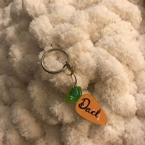 Handmade carrot keychain - dad